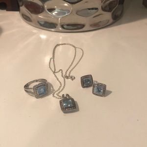 Aquamarine jewelry set